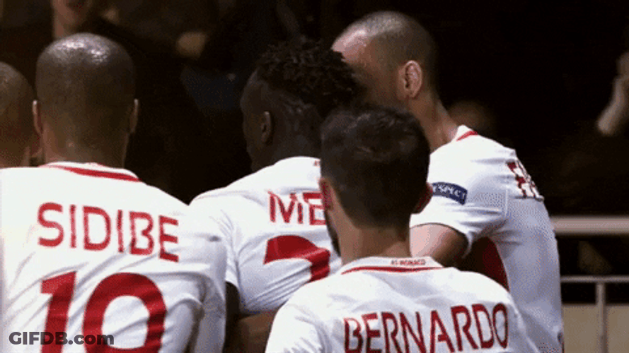 Monaco Football Team Joyous Cheer GIF