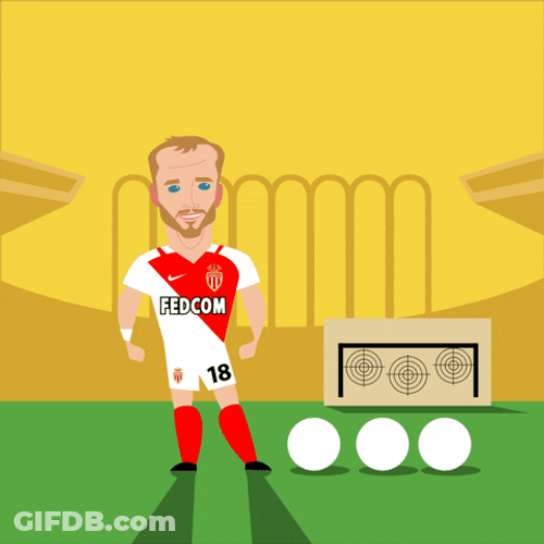 Monaco Ligue 1 Germain Powerful Goal Kick GIF