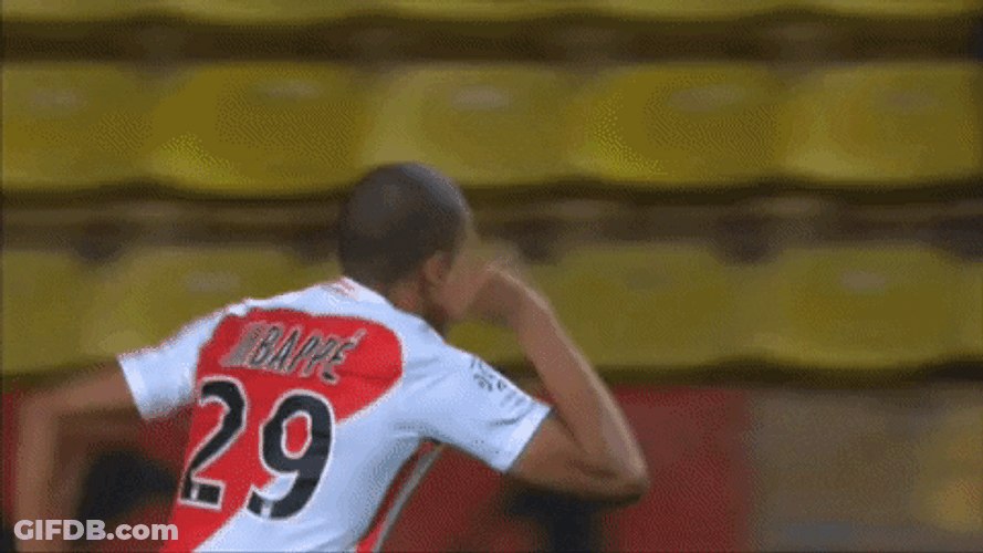 Monaco Ligue 1 Mbappe Group Hug GIF