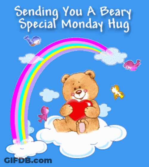 Monday Air Hug Teddy Bear Special Love GIF
