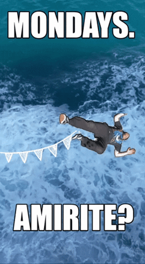 Monday Amirite Work Meme GIF