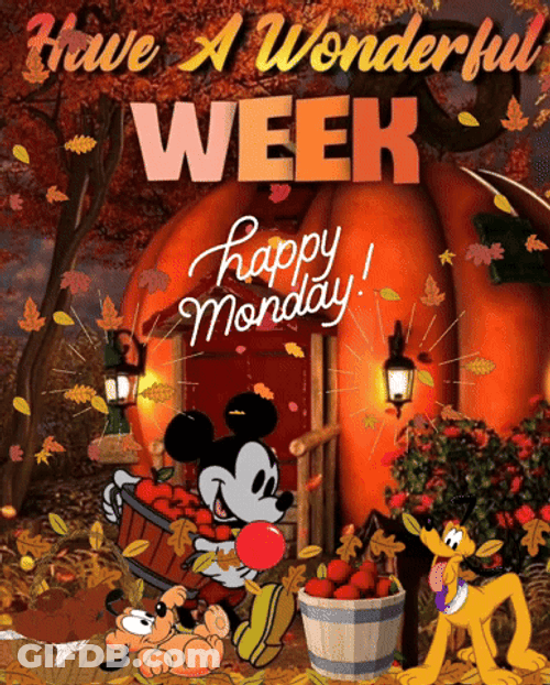 Monday Blessings Have A Wonderful Week GIF