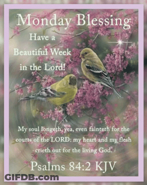 Monday Blessings Psalms Verse GIF