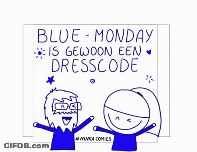 Monday Blues Dresscode GIF