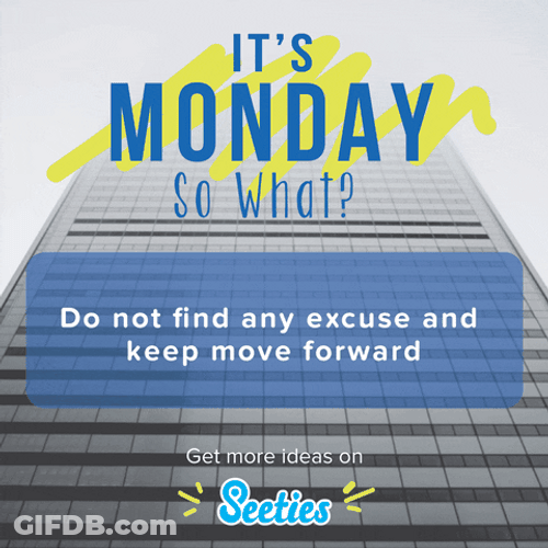 Monday Blues Flooding Messages GIF