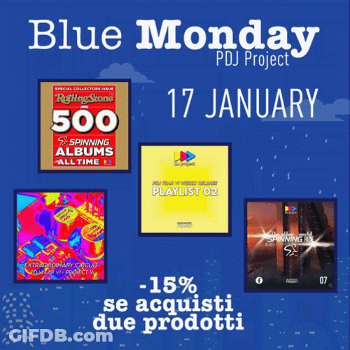 Monday Blues Product Discount GIF