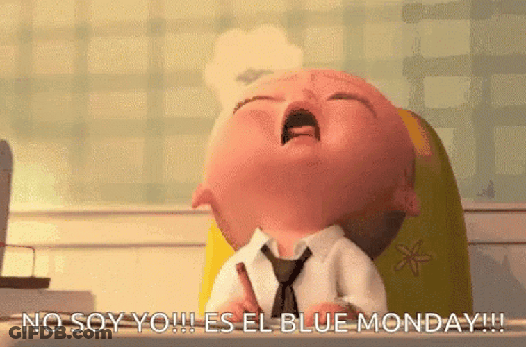 Monday Blues Sleepy Boss Baby GIF