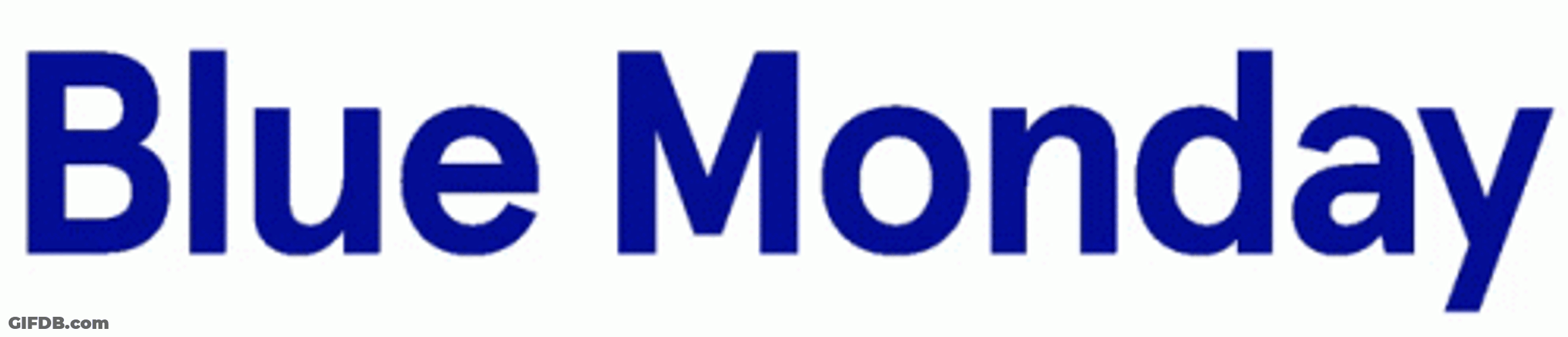 Monday Blues Text Effect GIF