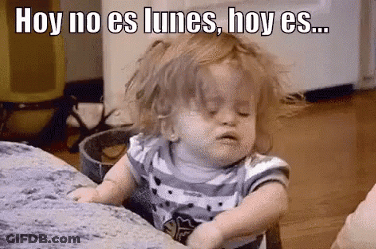 Monday Blues Tired Kid GIF