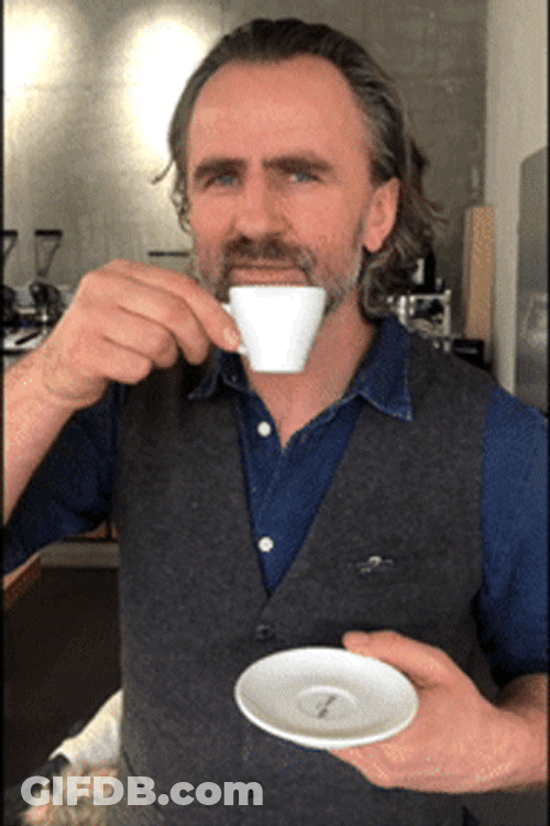 Monday Coffee Dritan Alsela Drinking GIF