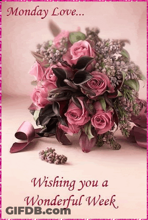 Monday Love Flowers Monday Blessings GIF