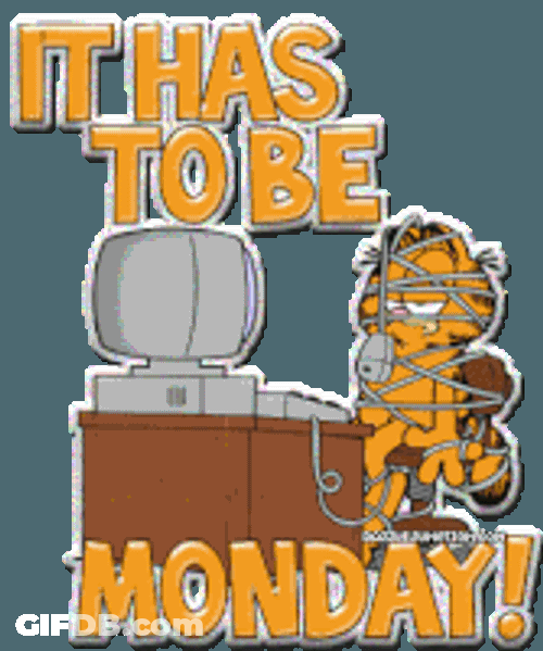 Monday Morning It Has To Be Monday Sticker GIF