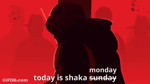 Monday Today Shaka Sunday Poster GIF