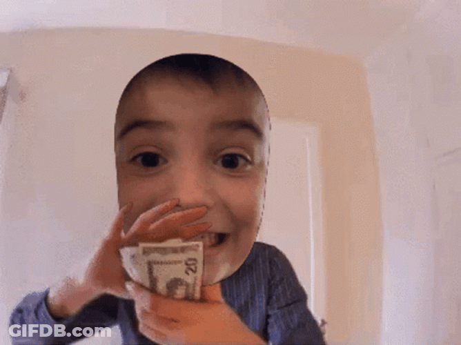 Money Dance Funny Kid Face Swap GIF