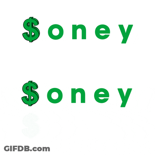 Money Flying Animated Loop GIF