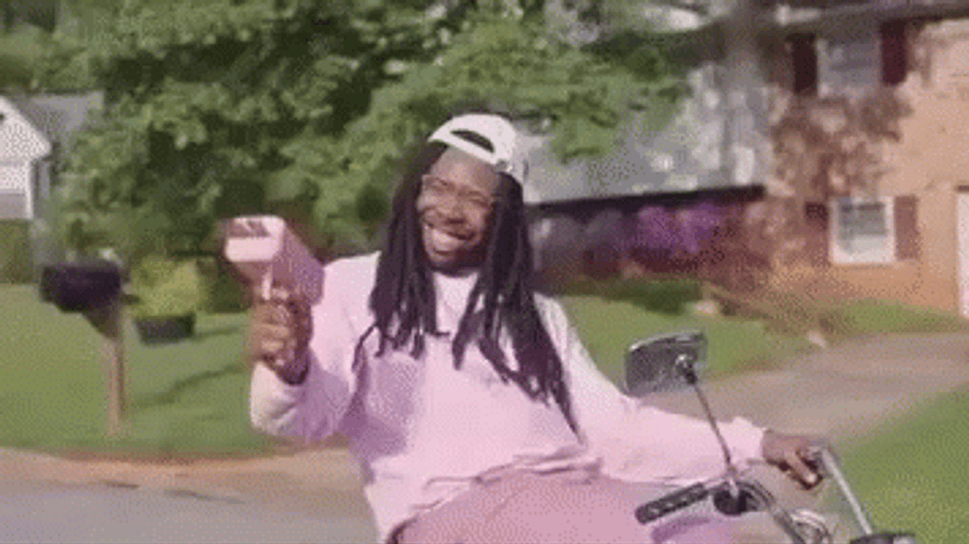 Money Gun Cash Machine Shoot Bicycle GIF