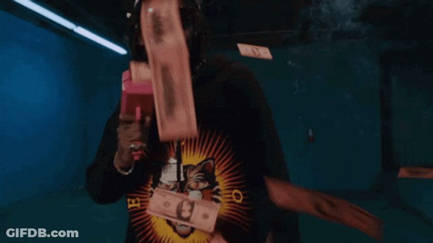 Money Gun Cash Pay Day GIF