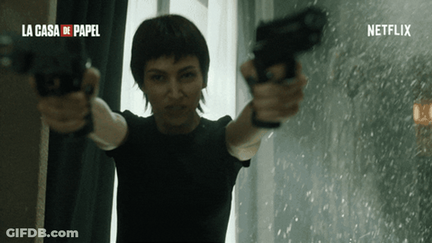 Money Heist Shoot Scene GIF