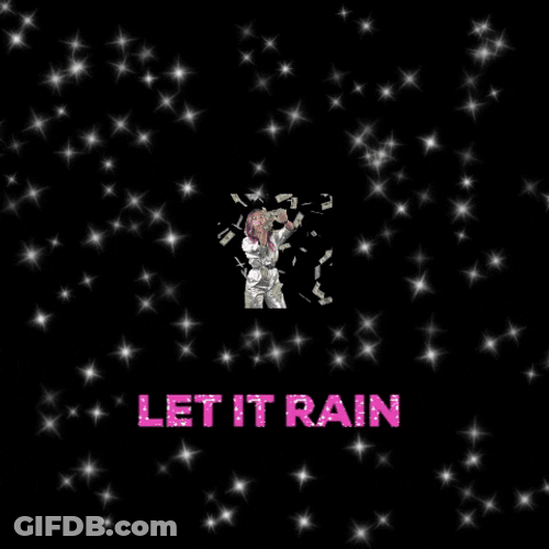 Money Rain Catching Dollars GIF