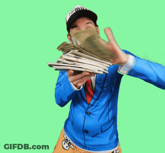 Money Rain Dollar Stacks GIF