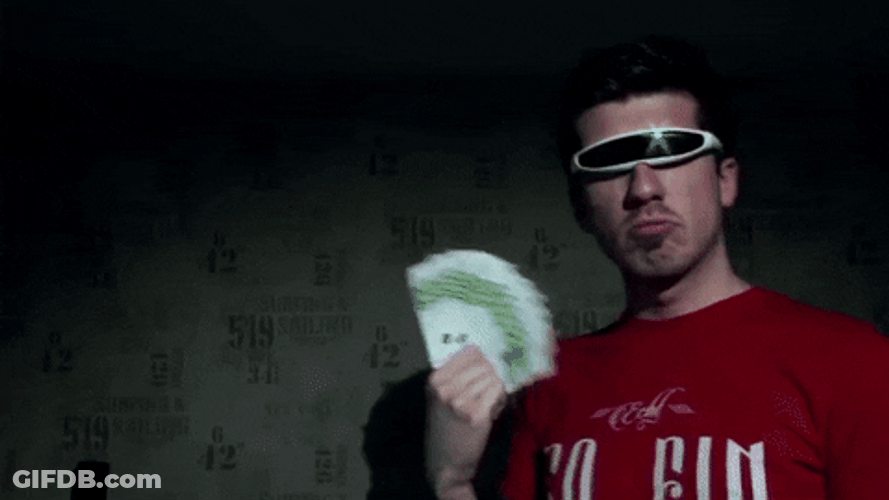 Money Rain Funny Guy GIF
