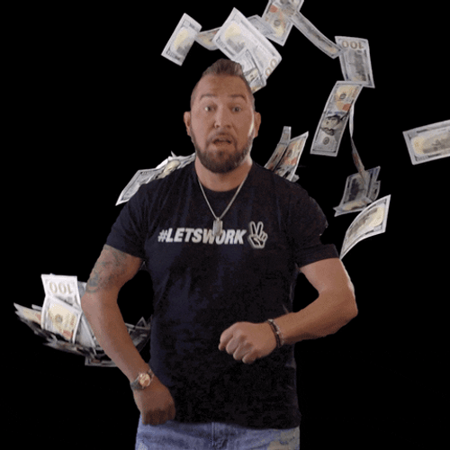 Money Rain Giddy Dance GIF