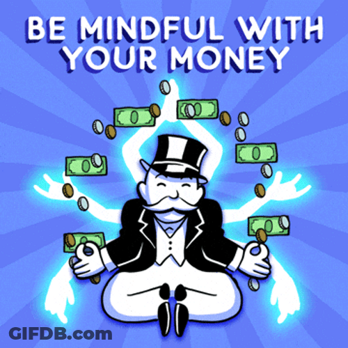 Money Surrounding Mr Monopoly GIF