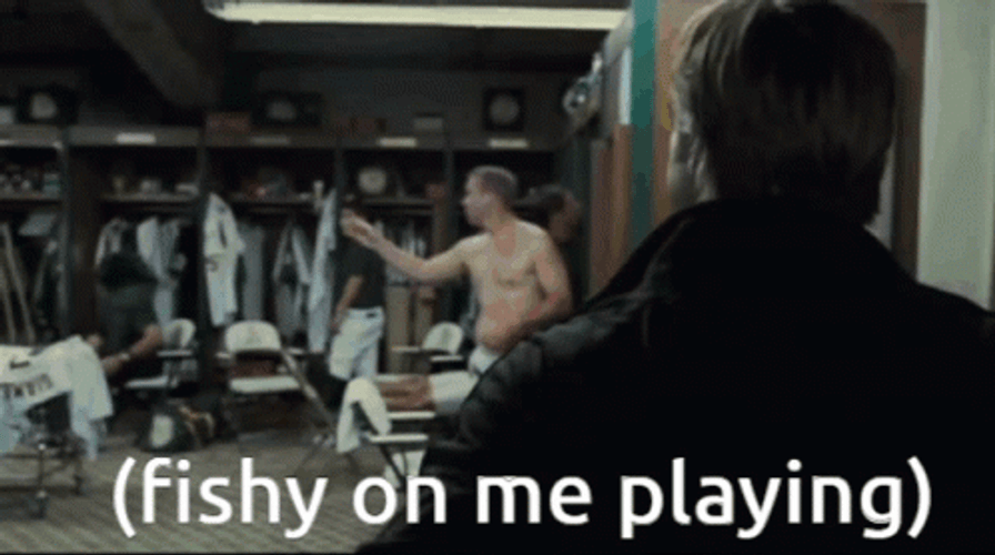 Moneyball Fishy On Me Playing Meme GIF