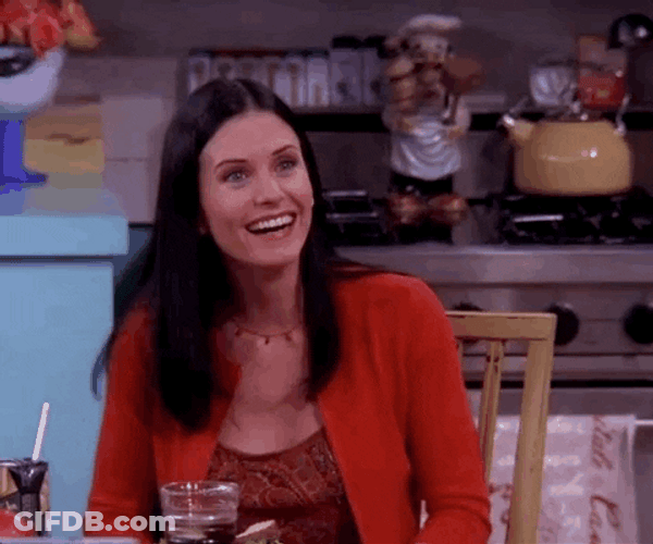 Monica Geller Laughing No GIF