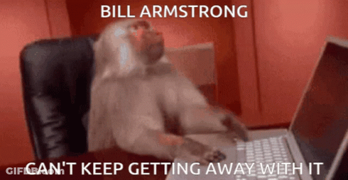 Monkey At Laptop Bill Armstrong Can't Keep Getting Away With It GIF