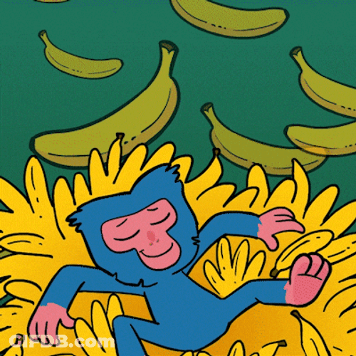 Monkey Banana Heaven Meme GIF
