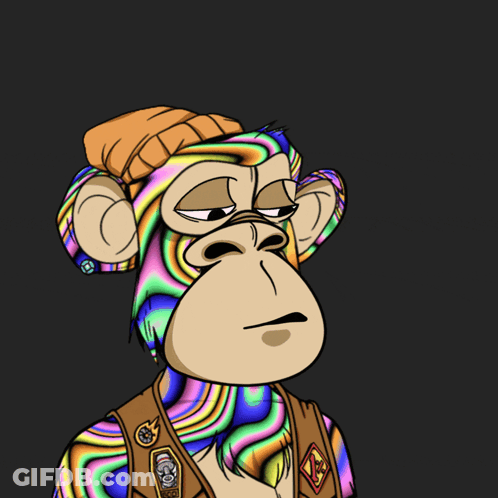 Monkey Blowing Pink Balloon GIF