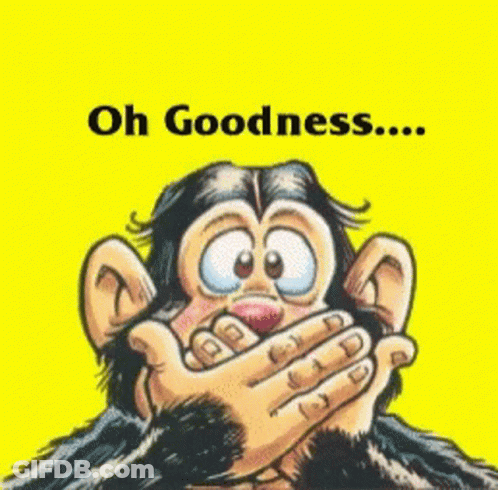 Monkey Cartoon Saying It's Monday GIF