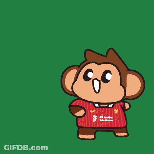 Monkey Catching Soccer Ball GIF