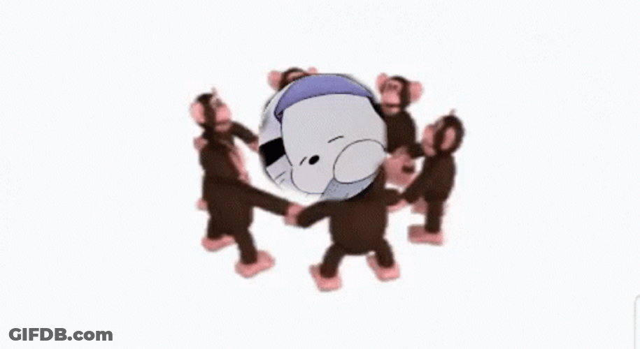 Monkey Circle Alex Legentubatu GIF