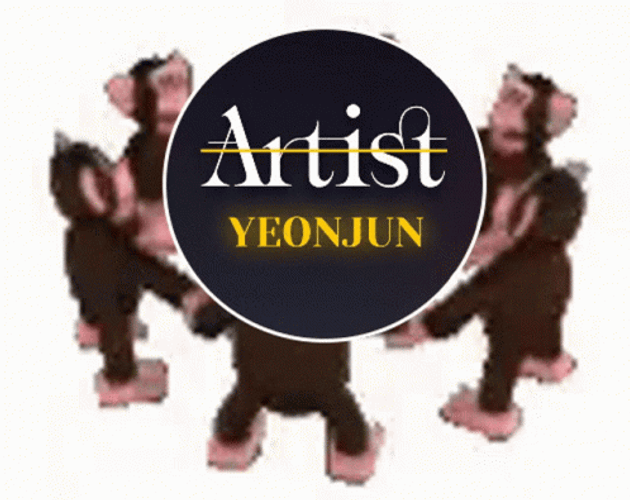 Monkey Circle Artist Yeonjun GIF