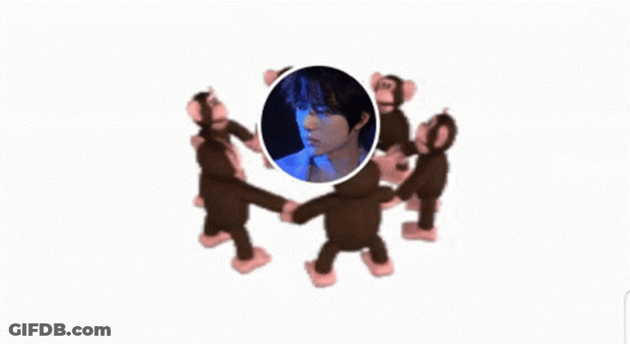 Monkey Circle Black Hair Choi Beomgyu GIF