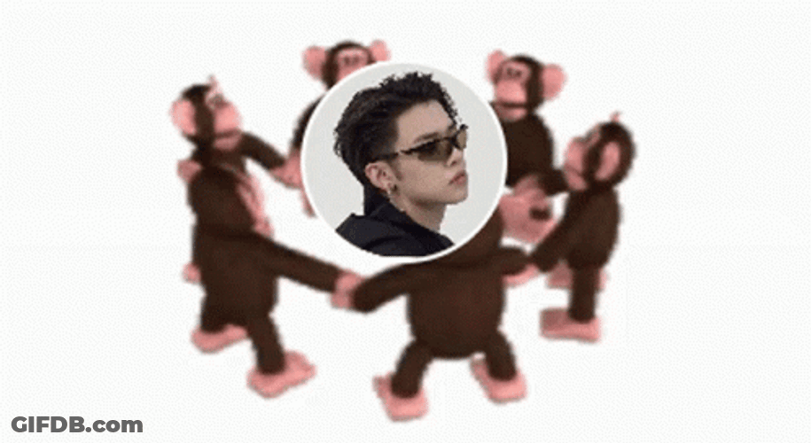 Monkey Circle Black Hair Yeonjun With Glasses GIF