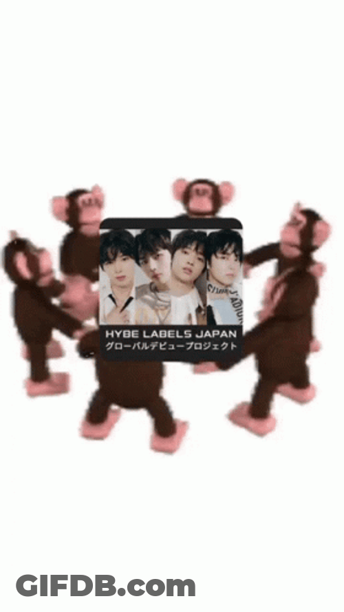 Monkey Circle Hybe Japan GIF