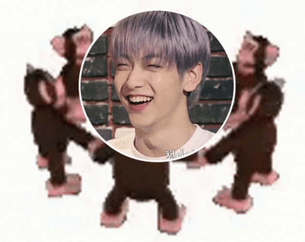 Monkey Circle Purple Hair Soobin GIF