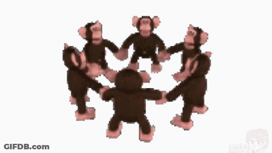 Monkey Circle Spinnning GIF