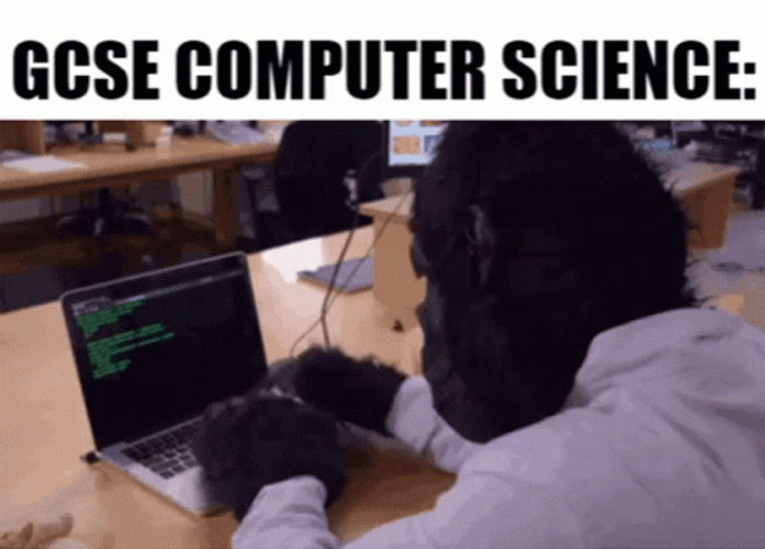 Monkey Computer GCSE Computer Science GIF
