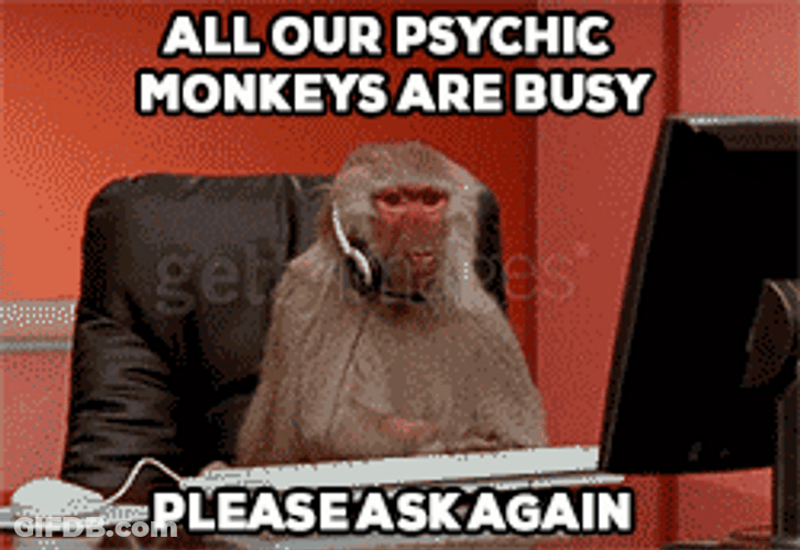 Monkey Computer Psychic Monkeys Are Busy GIF