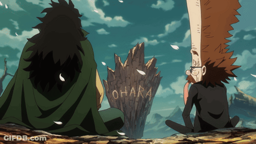 Monkey D Dragon Sitting Beside Dr Vegapunk GIF