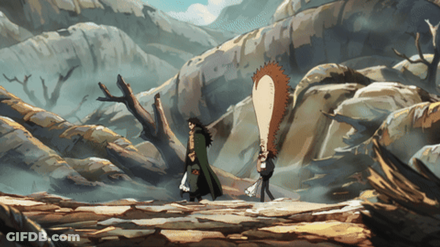 Monkey D Dragon Walking With Dr Vegapunk GIF