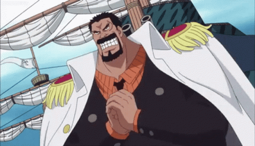 Monkey D. Garp Cracking Knuckles GIF