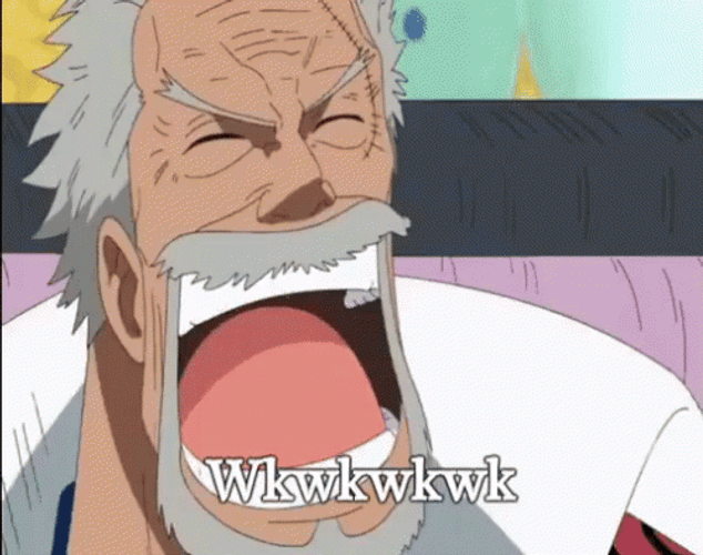 Monkey D. Garp Laughing GIF