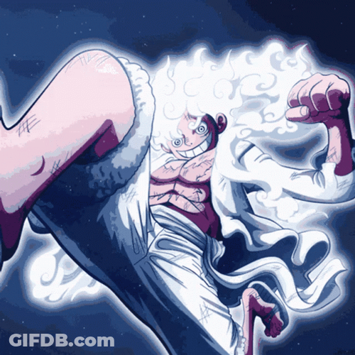Monkey D Luffy Gear 5 Ready To Fight GIF