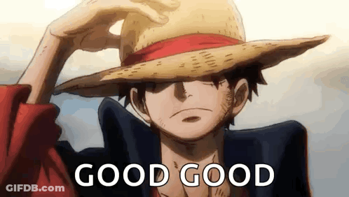 Monkey D Luffy In Straw Hat And Jacket GIF