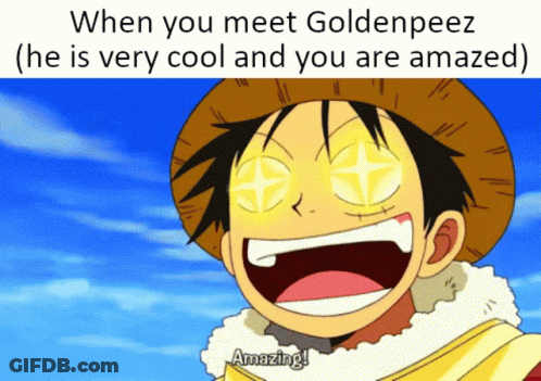 Monkey D. Luffy With Glowing Eyes When You Meet Goldenpeez GIF